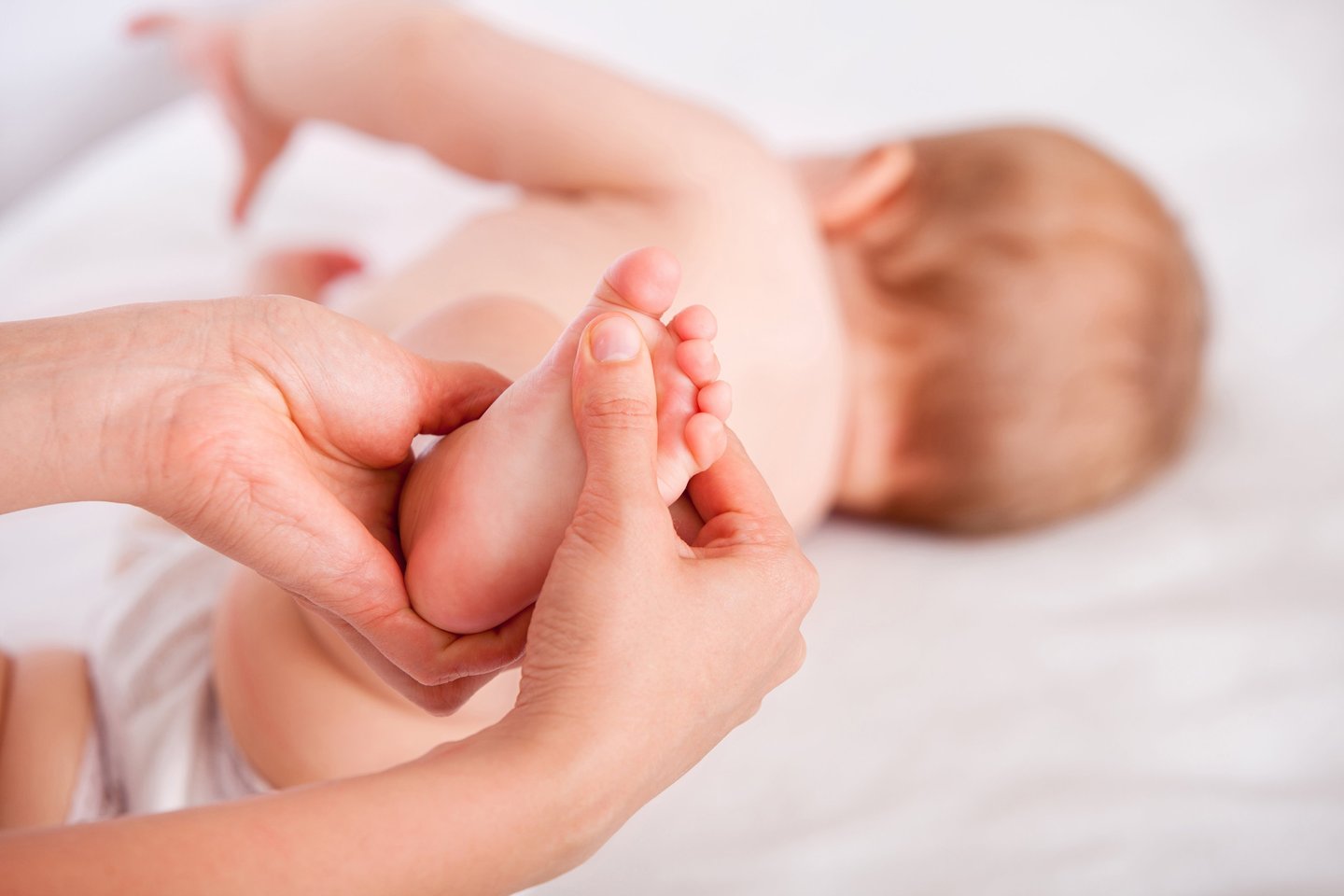 a baby's feet and feet are shown in this picture