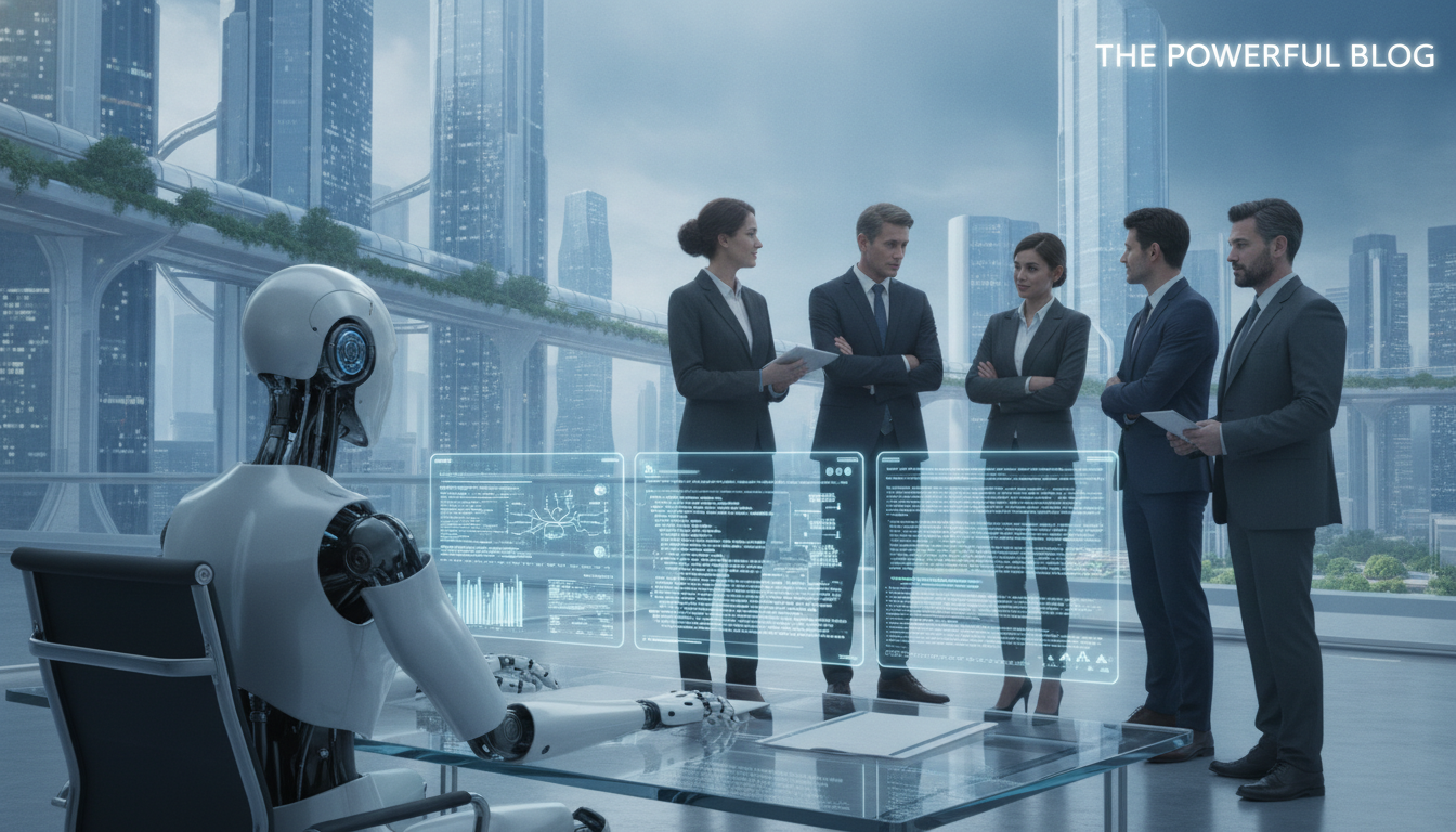 A thought-provoking scene illustrating the limitations of artificial intelligence versus human intel