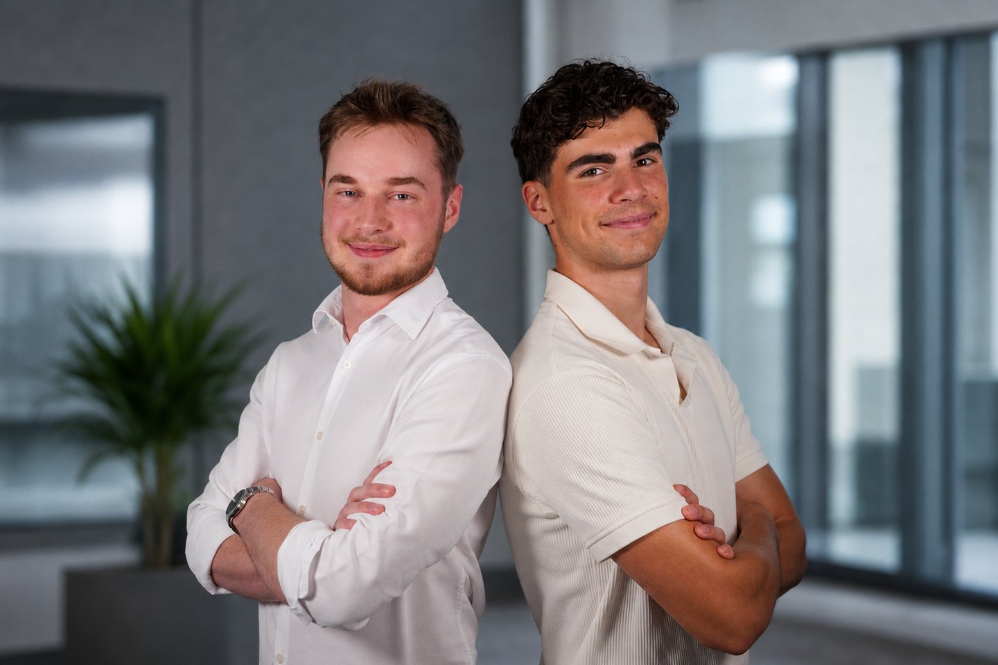 Gründer und Geschäftsführer von Aeroshoots Yves Brögli und Creative Director Nick Schäfer