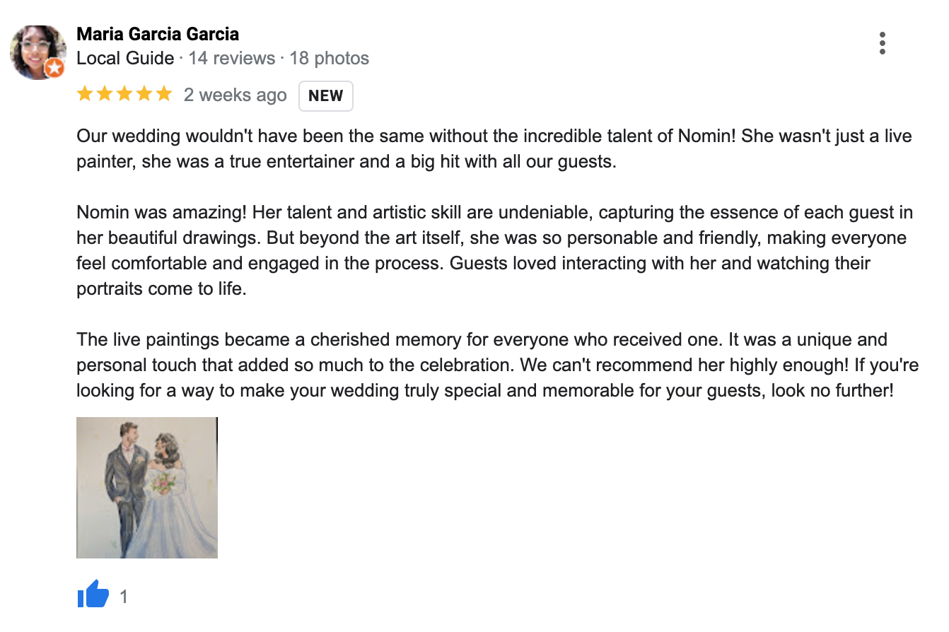 Live guest painting, live artist near me 