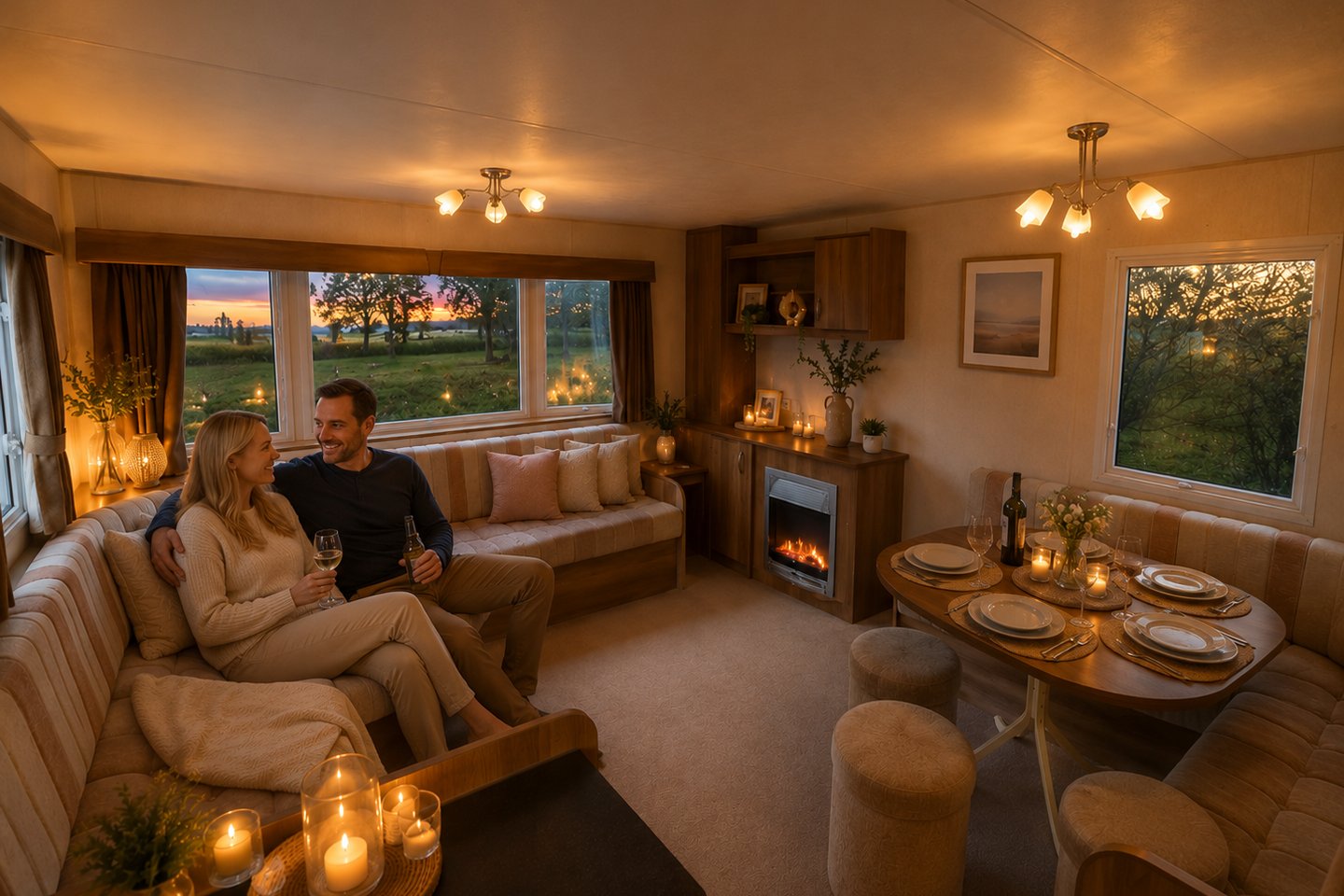 static caravan for sale linburn beck, hamsterley, weardale