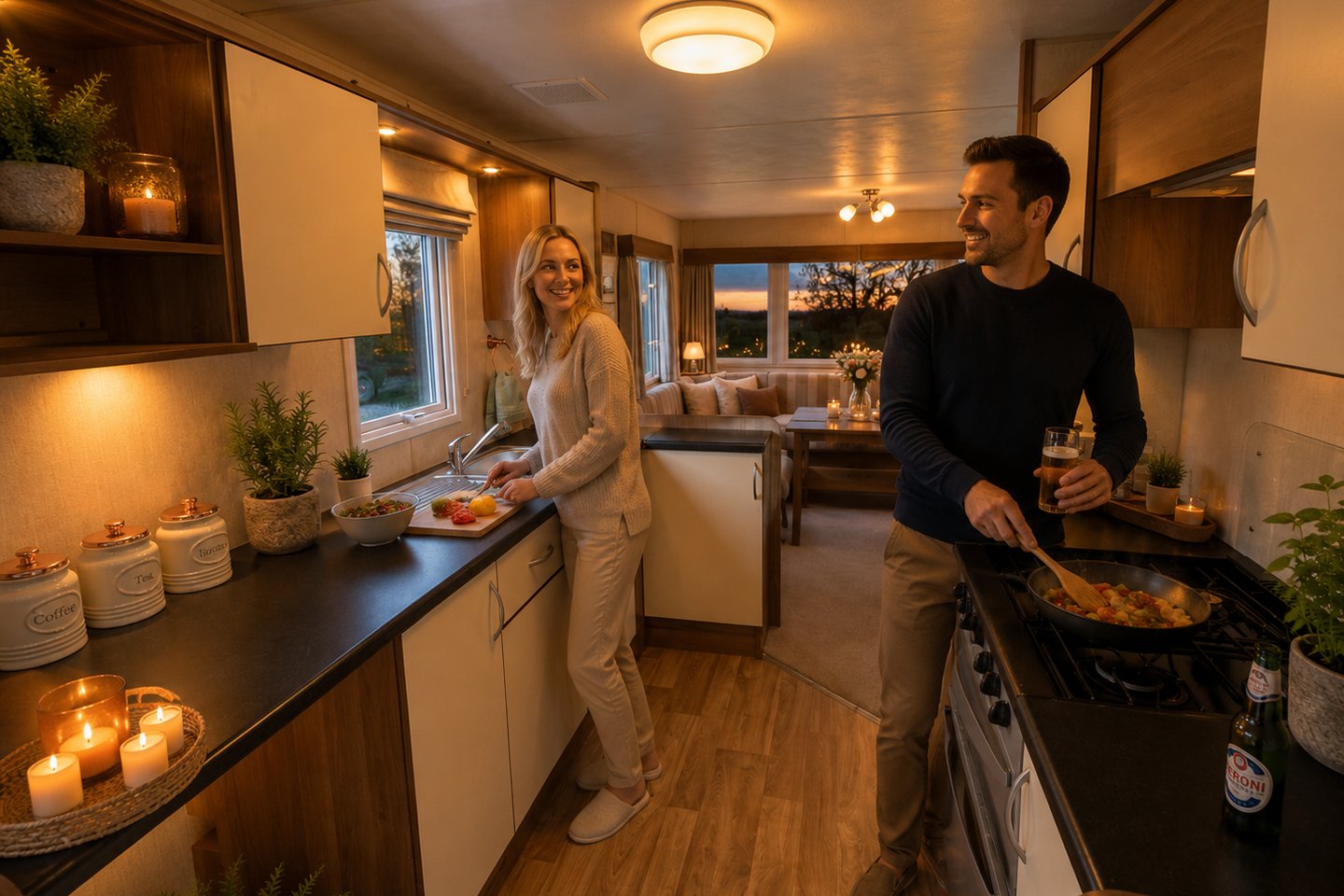 static caravan for sale linburn beck, hamsterley, weardale