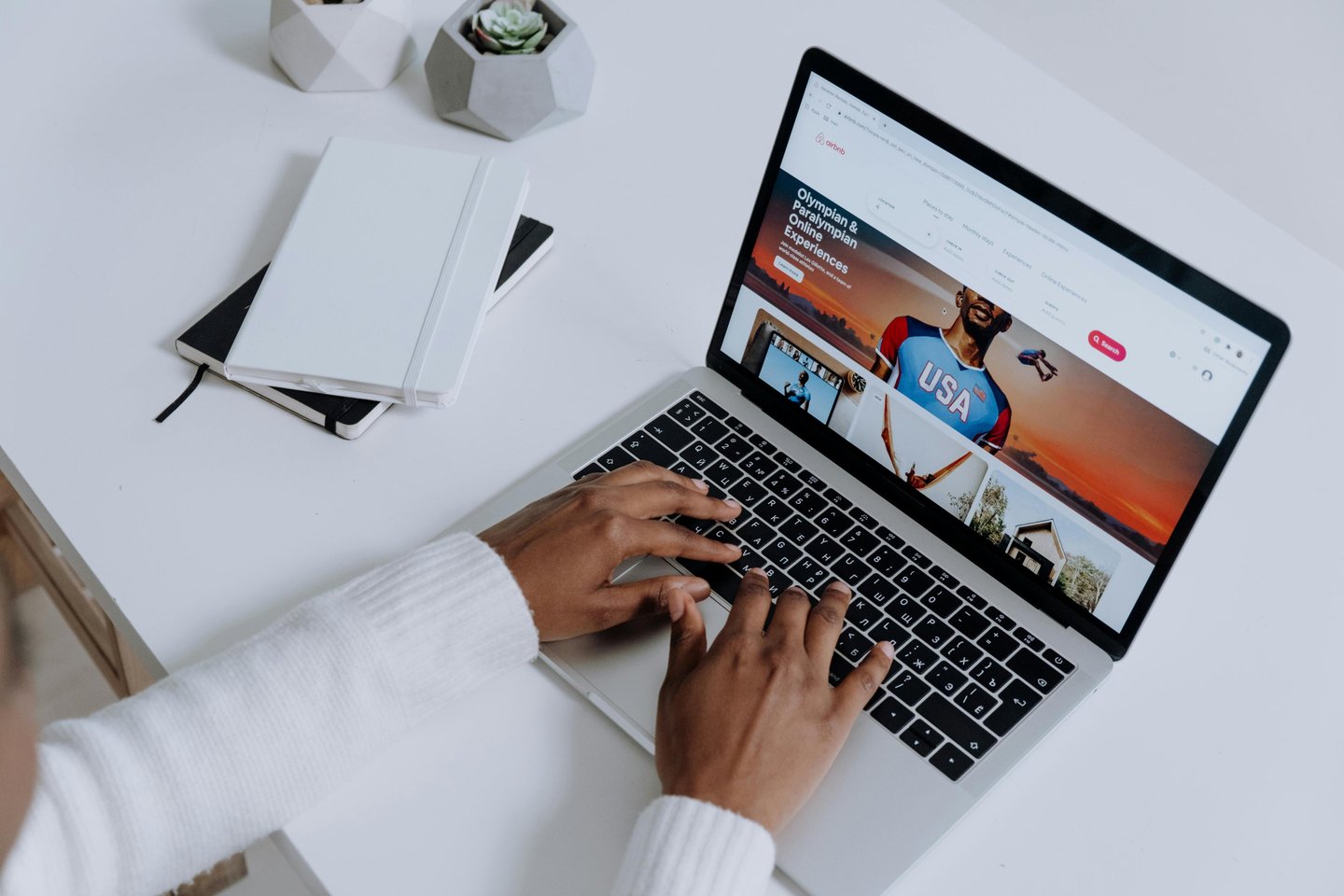 business website homepage design with clean layout