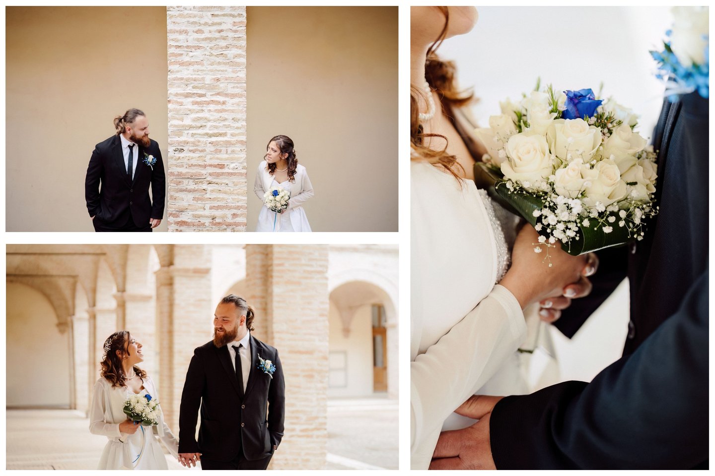 Sposi felici foto di matrimonio