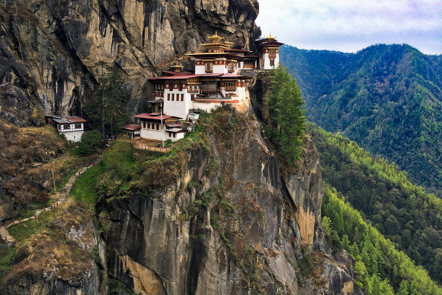 Paro Taktsang also known as the Taktsang Palphug Monastery and the (Tiger's Nest Monastery)