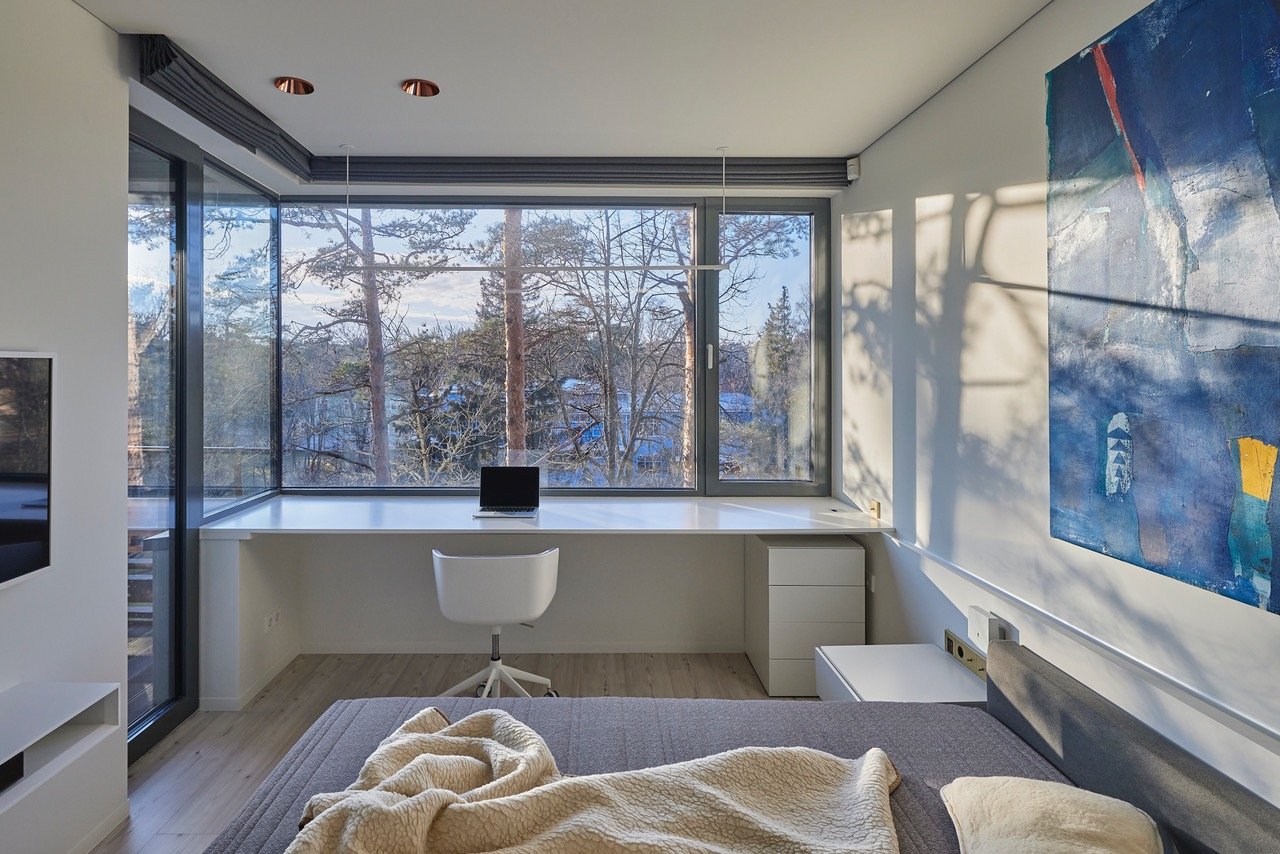 vinilinės grindys miegamajame