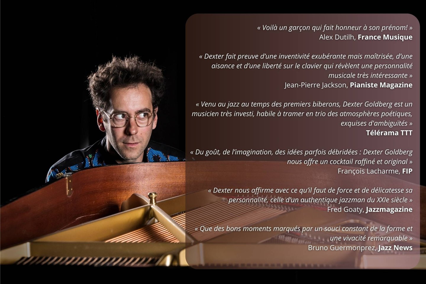 Dexter Goldberg Trio Caliboudja France Musique Pianiste Jazzmagazine Jazz News