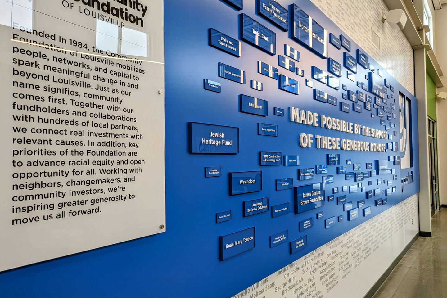 Louisville Goodwill Opportunity Center Donor Recognition