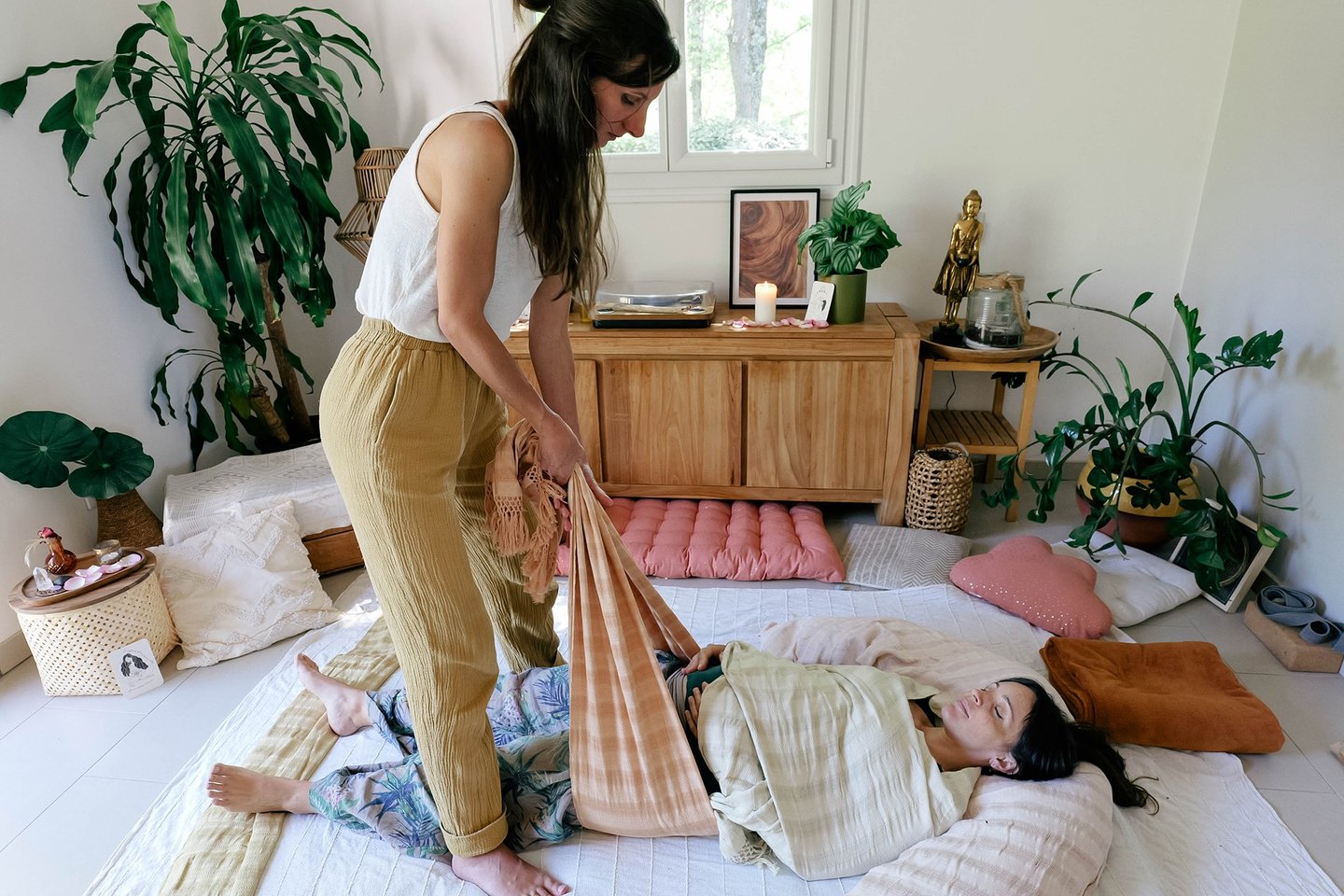 Soin rebozo de la femme