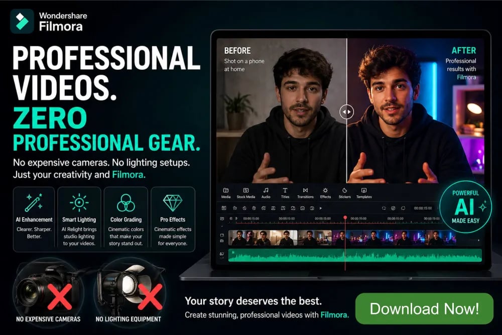 Create Professional Video without Expensive Gear Now! 