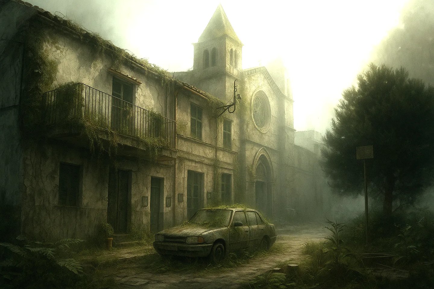 a car parked in front of a building plaza de sant jaume, Portocolom