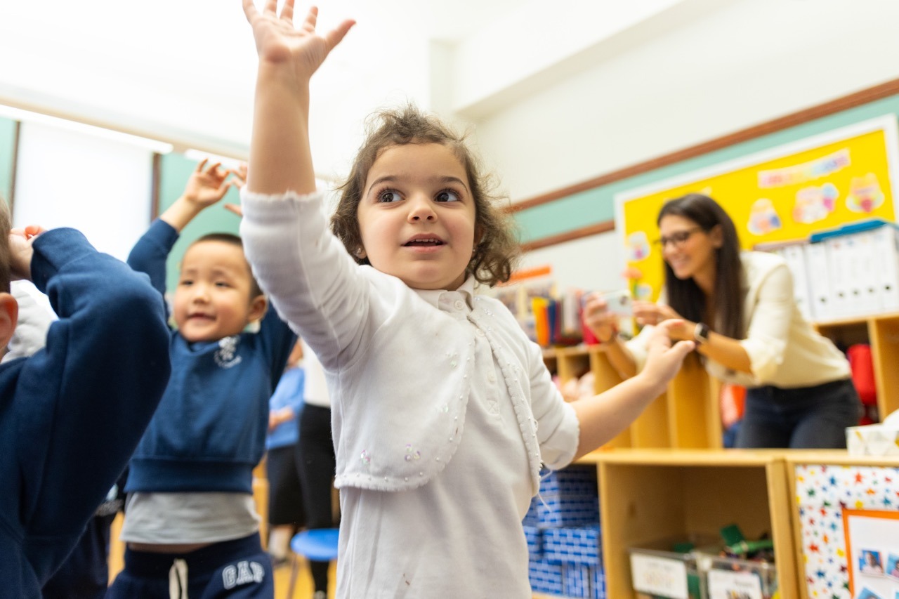 Preschool movement is fun.