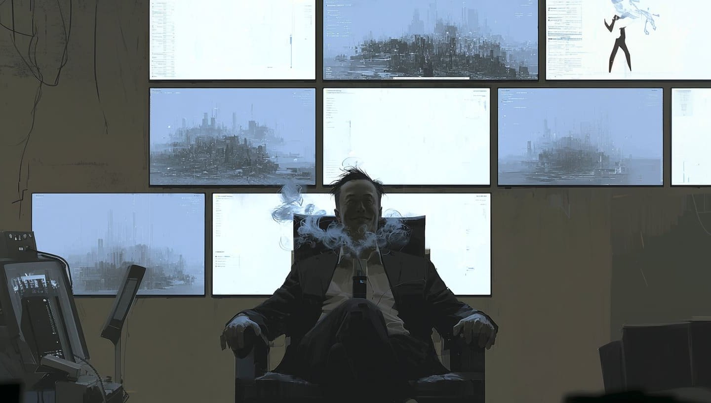 Amon Tusk sur son fauteuil