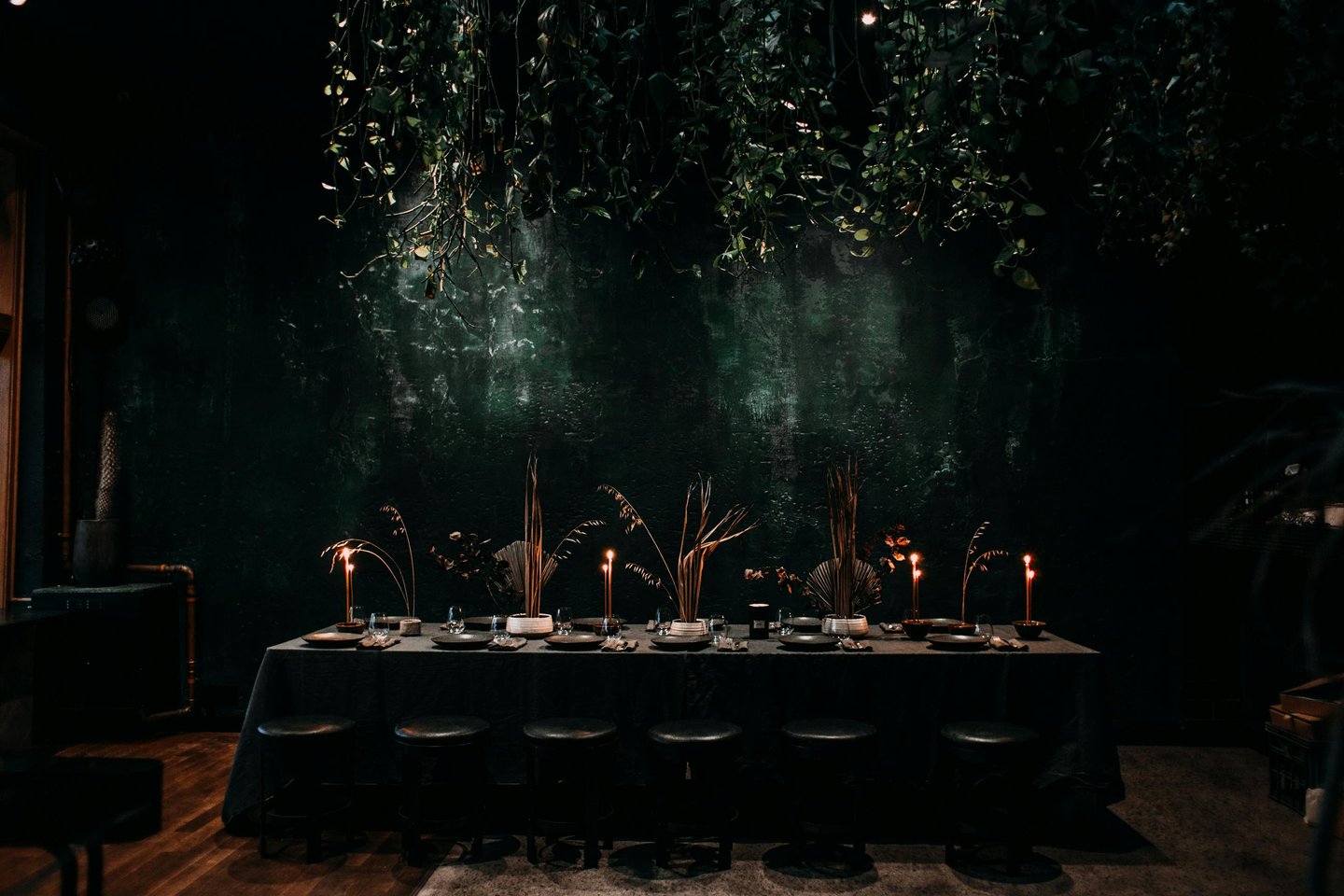 Moody and Luxurious Table Decor Setup for a Private Function
