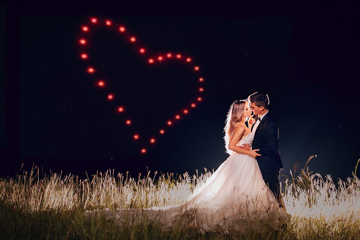 spectacle Drone pour mariage