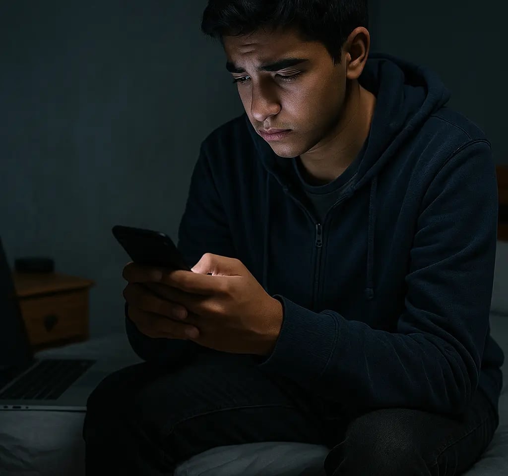 adolescent addict au smartphone