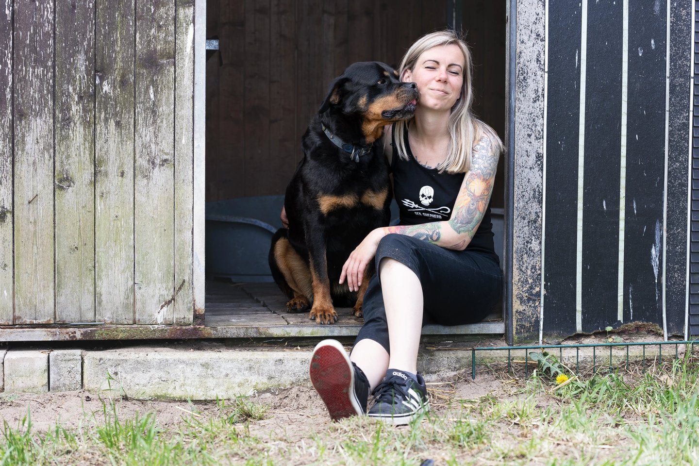 Susanne von SusaDogs mit Hund