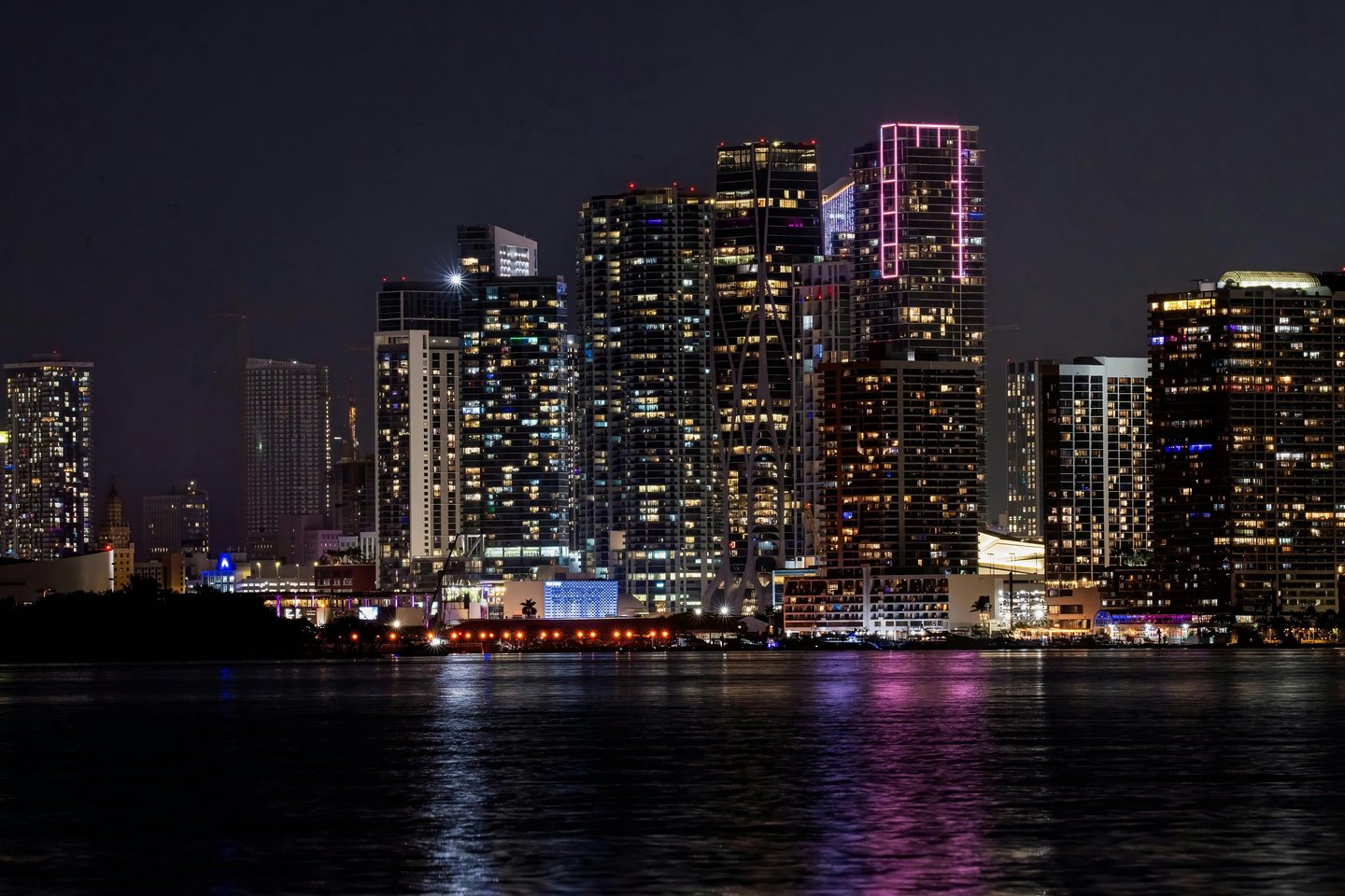 Miami view at night