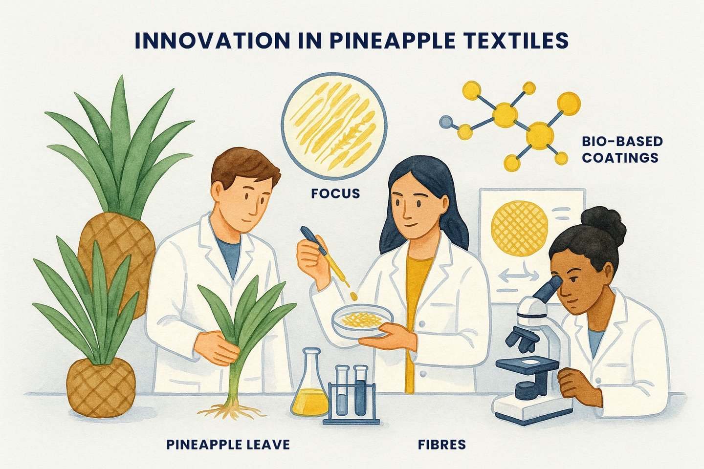 Innovation in pineapple textiles, © 2025