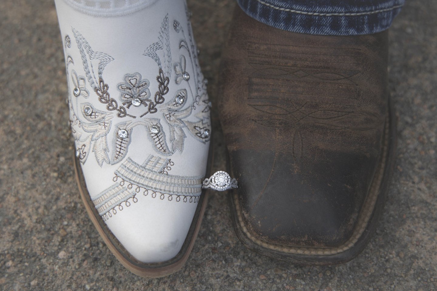 Engagement ring detail