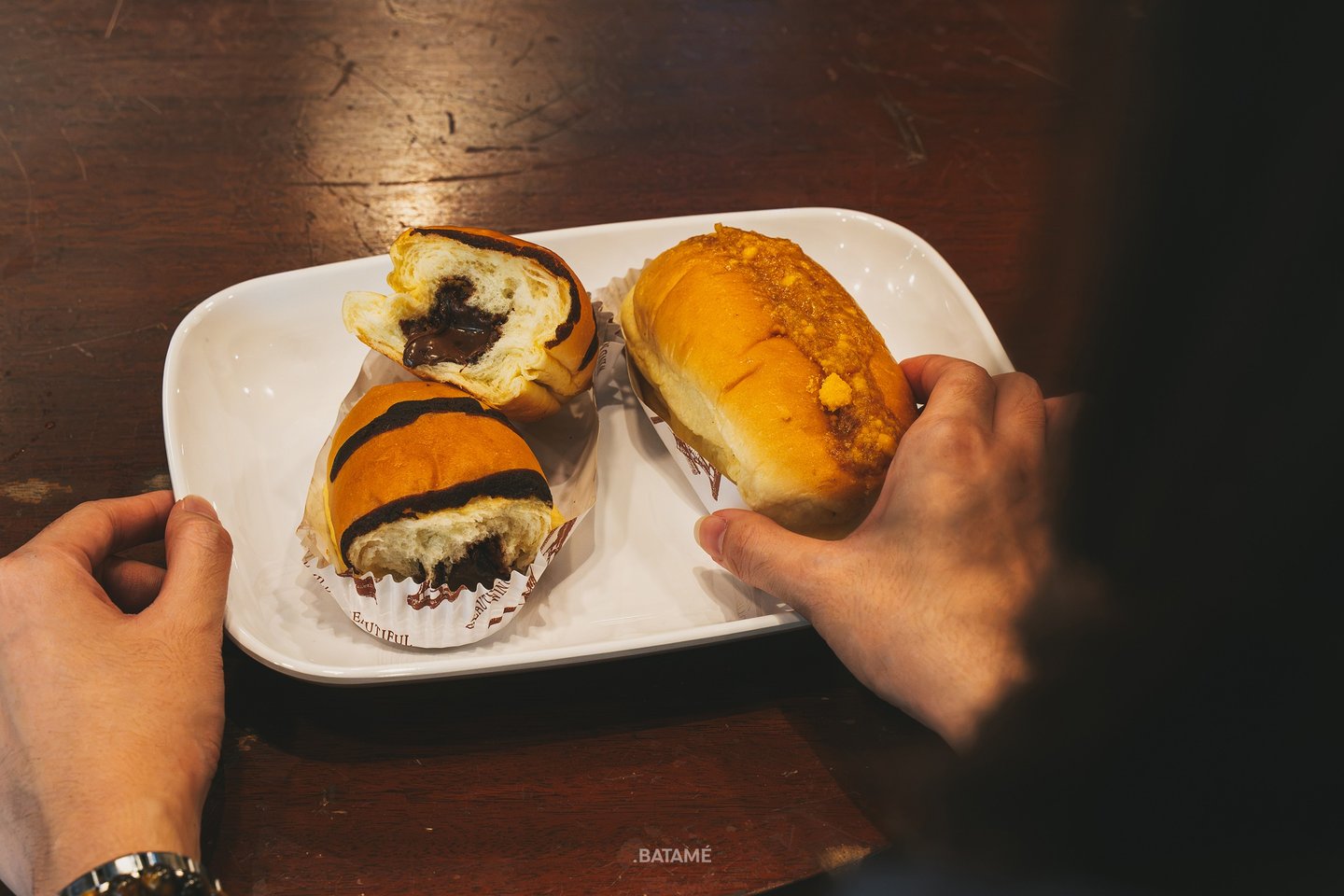 Nutella filled and Nastar filled Wijsman Bread at Poetri Radja Batam