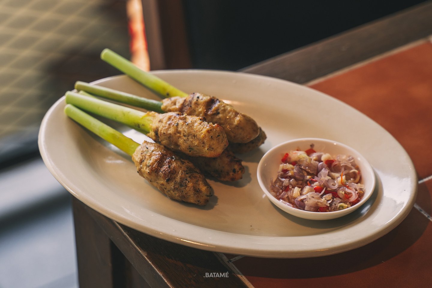 5 Sate Lilit with sambal matah at NUUD Batam