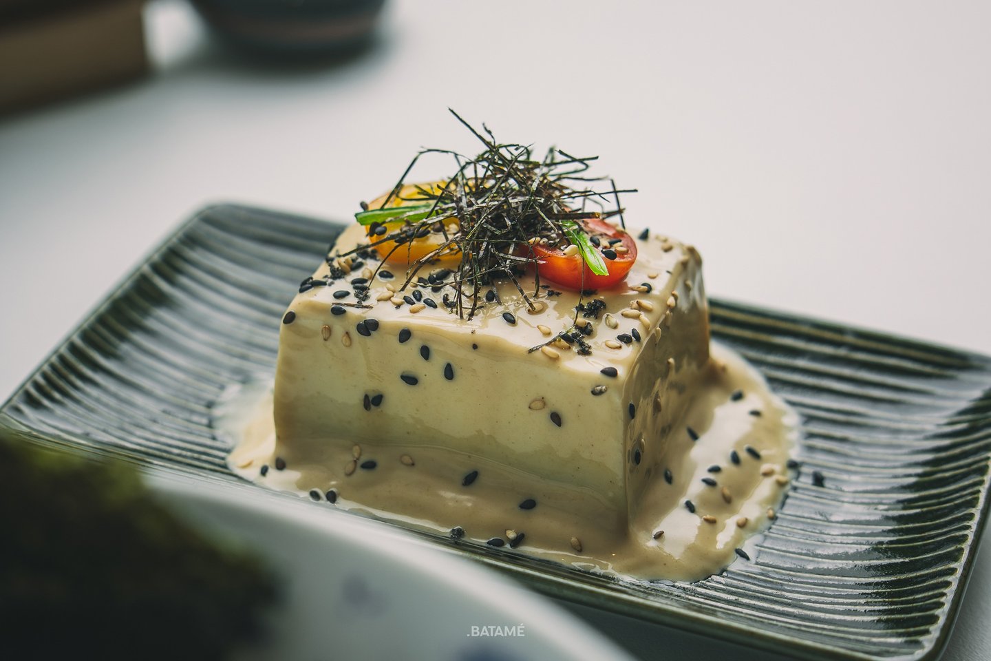 A Cold Tofu With Sesame Dressing at Towzen Batam