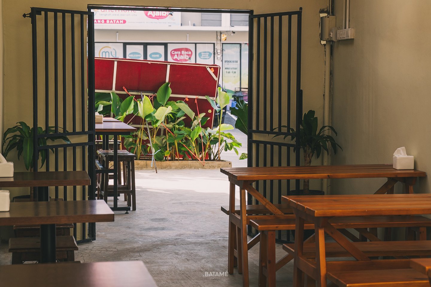 a semi-indoor space at NUUD Batam