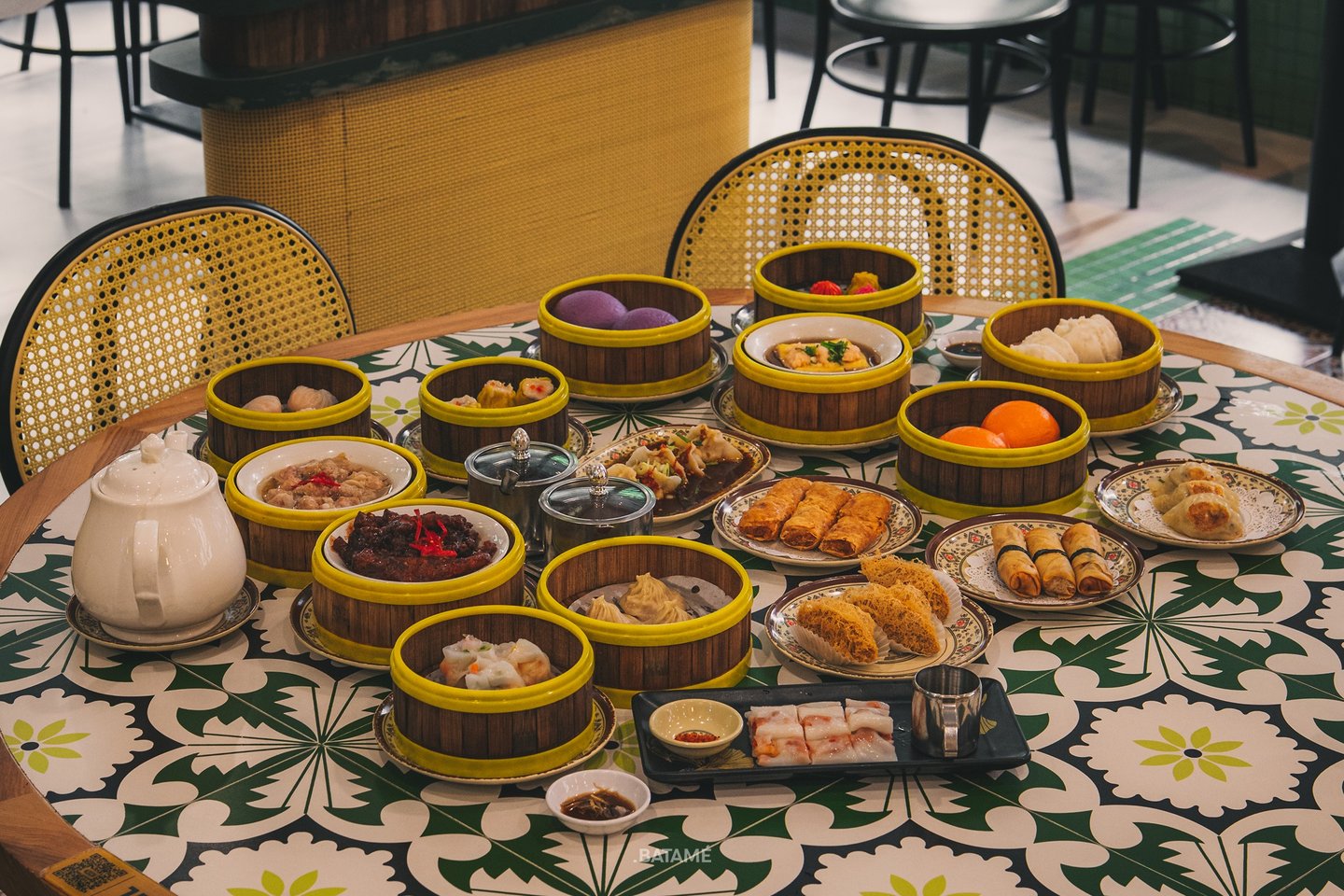 a mix of dim sums in Si Fang Yuan Batam