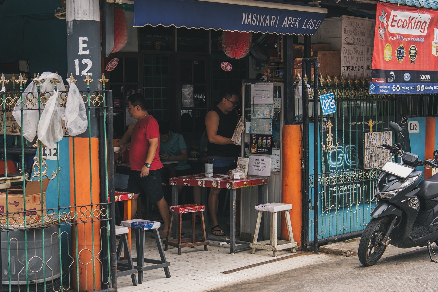 a small stall hidden in Nasi Kari Apek Loso Batam