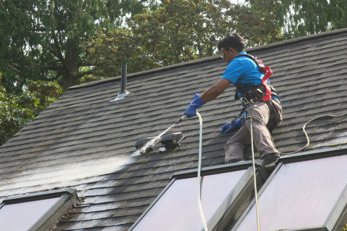 Gutter cleaning service in Lakeland Florida that cleans roofs