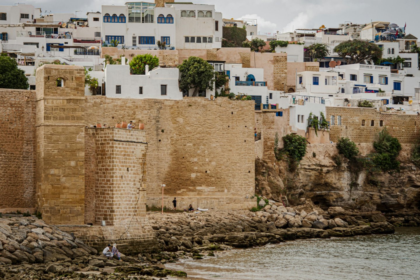 Historic kasbah and coastline in Rabat during 3-day Rabat and Meknes tour