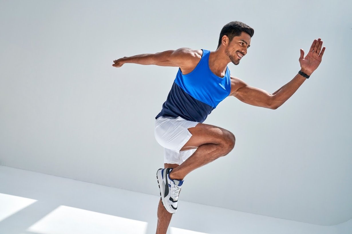 Dany Peña in  jumping/action shot