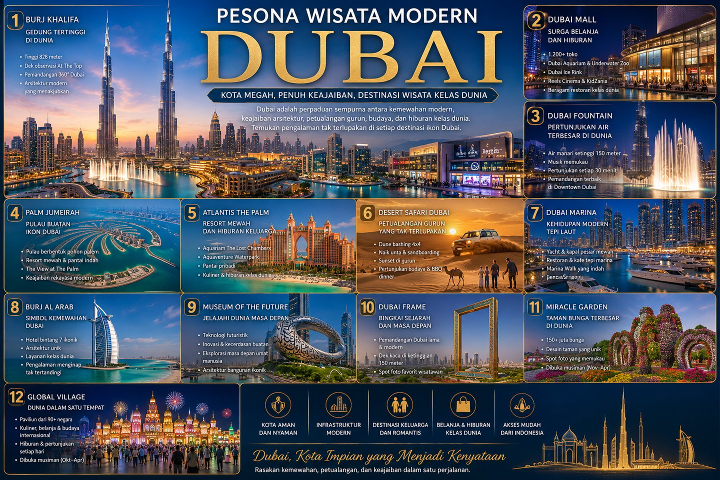 Pesona wisata Dubai yang memukau