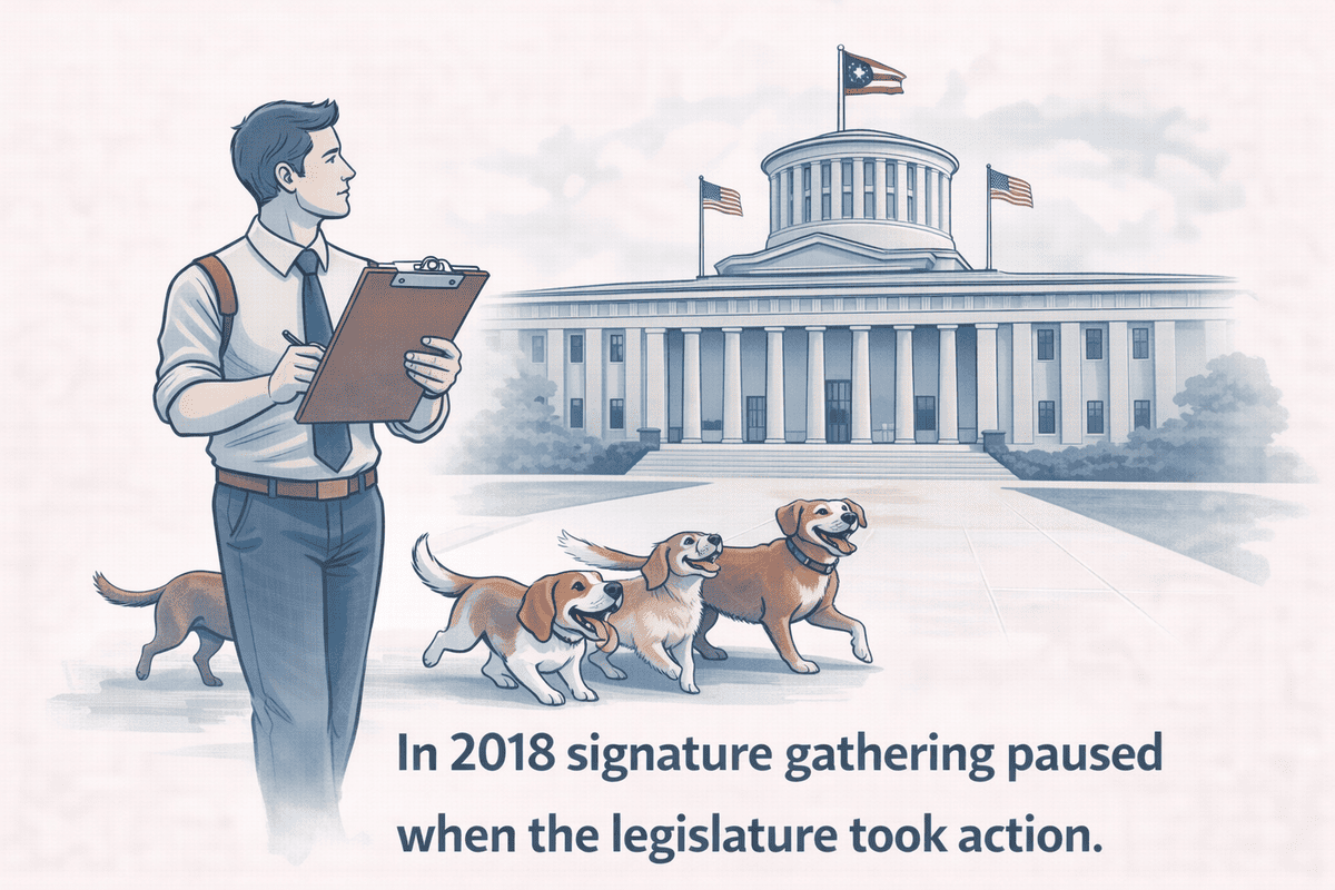 Ohio Puppy Mill Amendment signature gathering