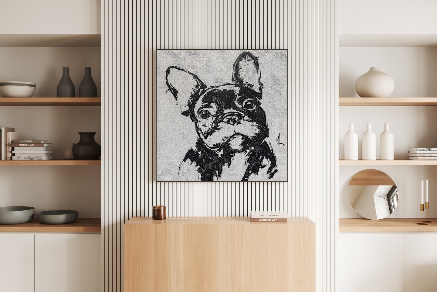 Textured canvas art prints with embossed surface