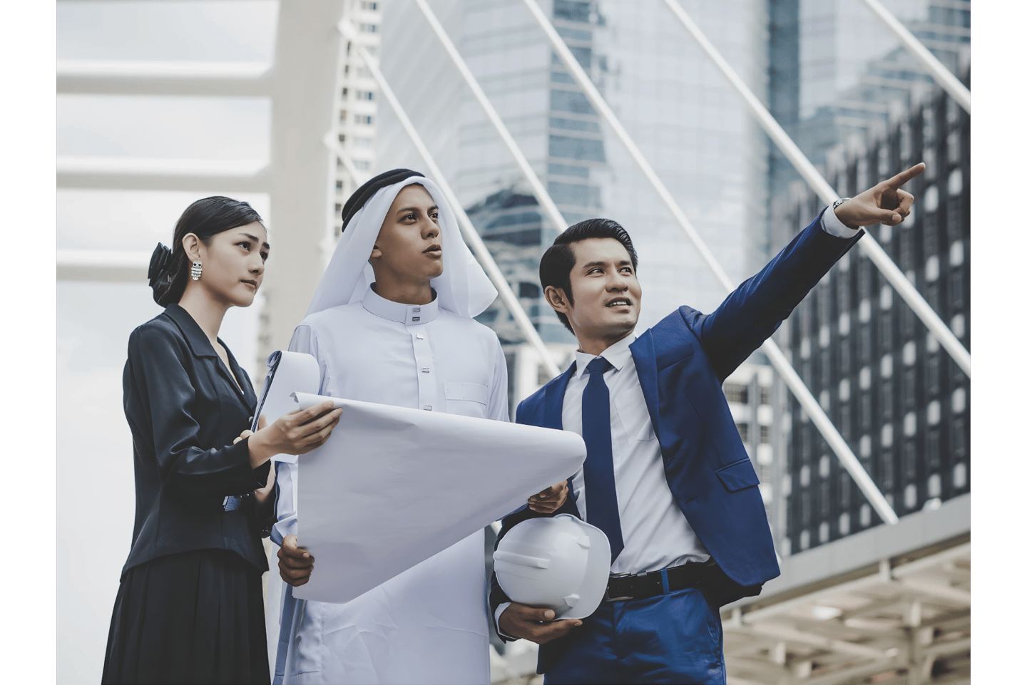 DesignLine Studio engineers in Dubai discussing required documents for building permits and authorit