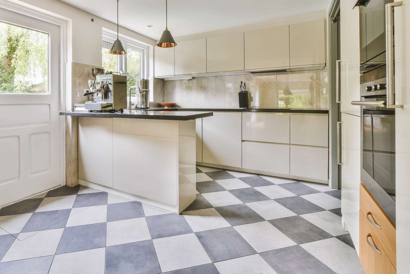 Modern kitchen and bathroom flooring designed for durability and style.