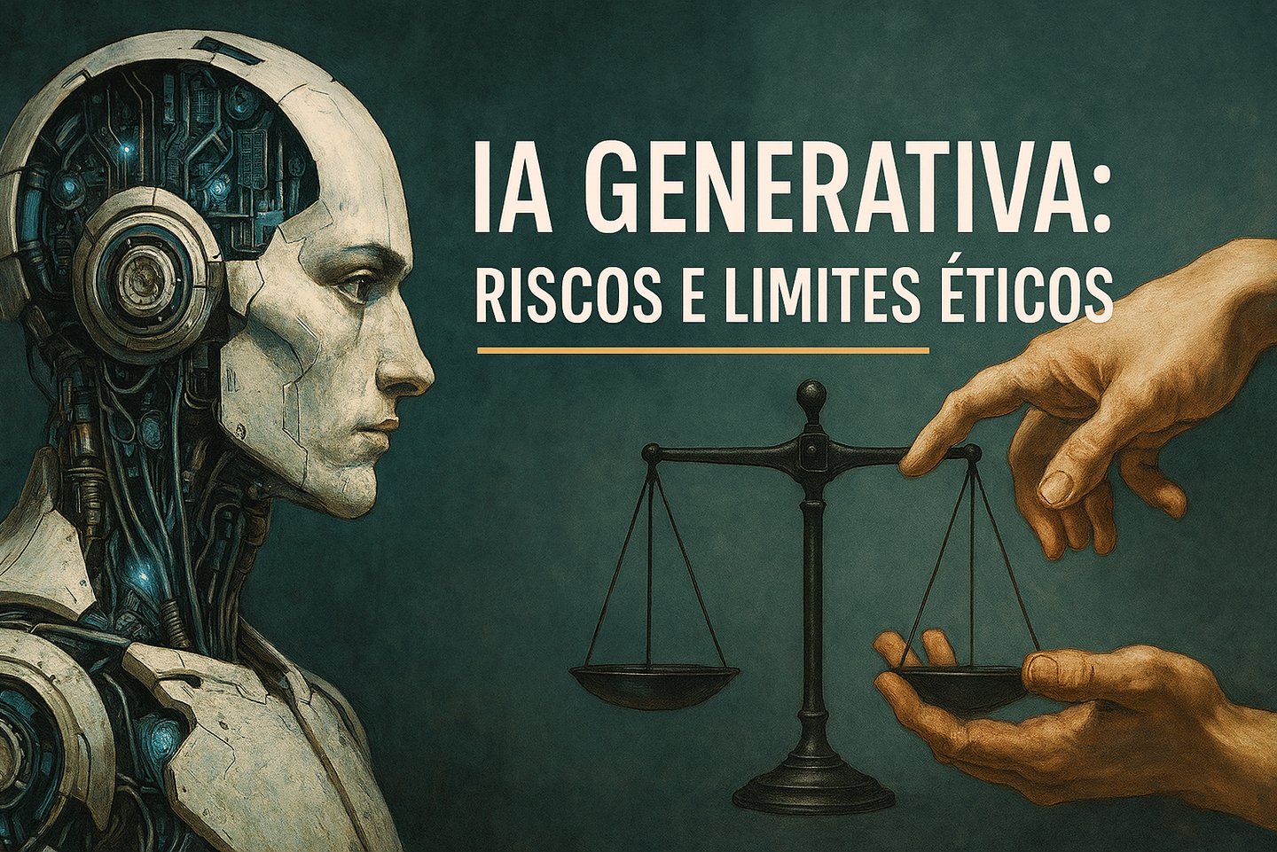 um robô com corpo humano e um corpo humano