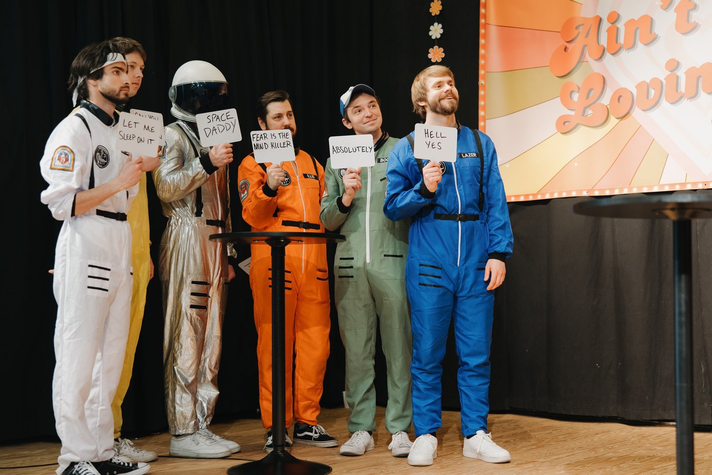 Astronaut Class Joking Around