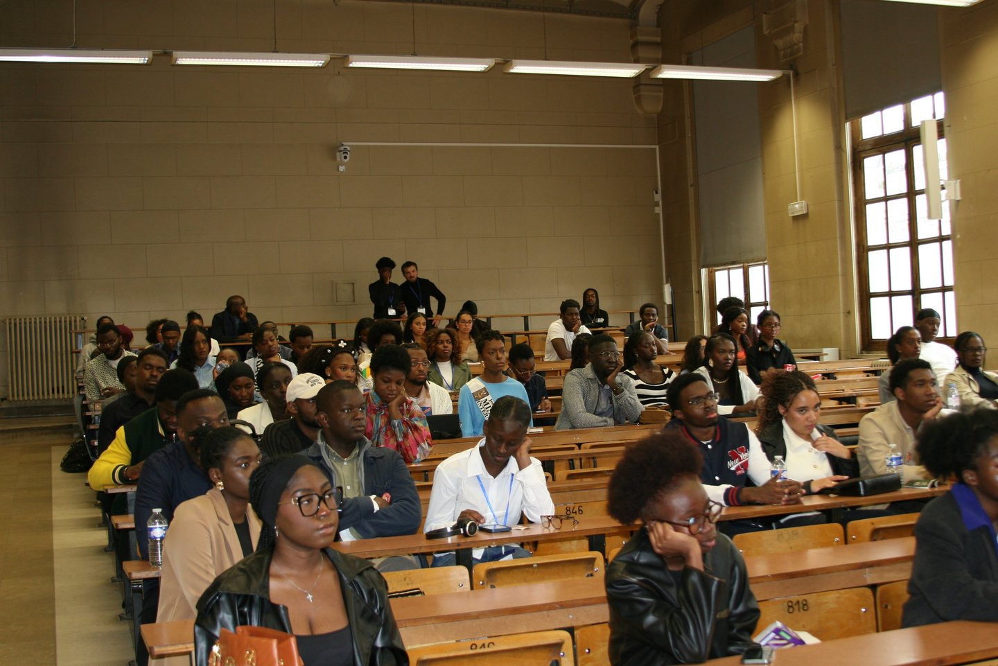 Public conférence AFRICANA étudiants Afrique amphithéâtre Sorbonn