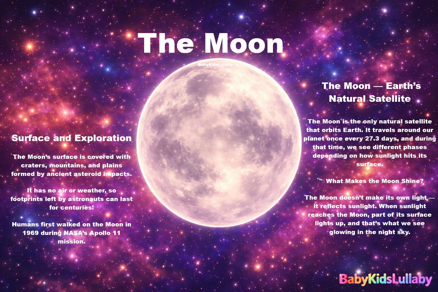 babykidslullaby Cosmic Discovery section the moon