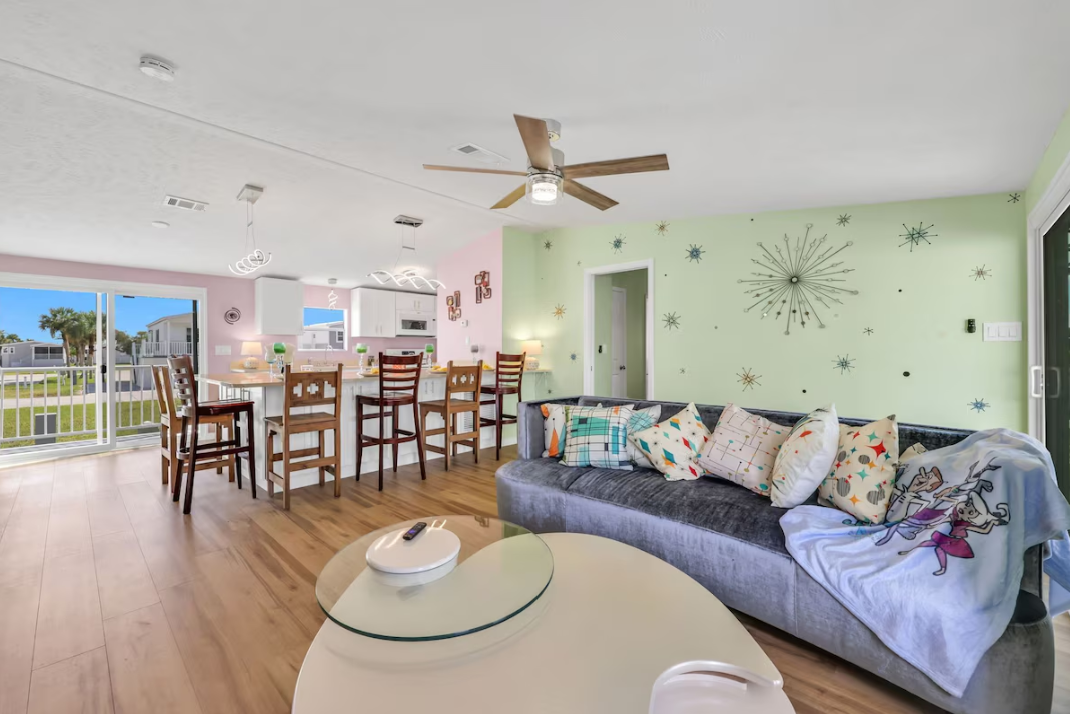 Orbit City Vacation Rental Living Area