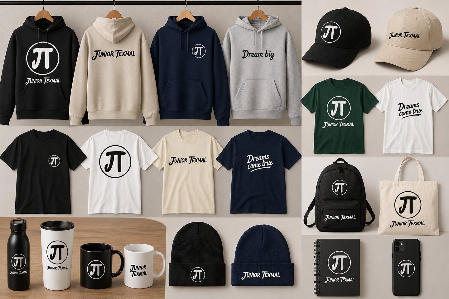 Junior Texmal merchandising articles
