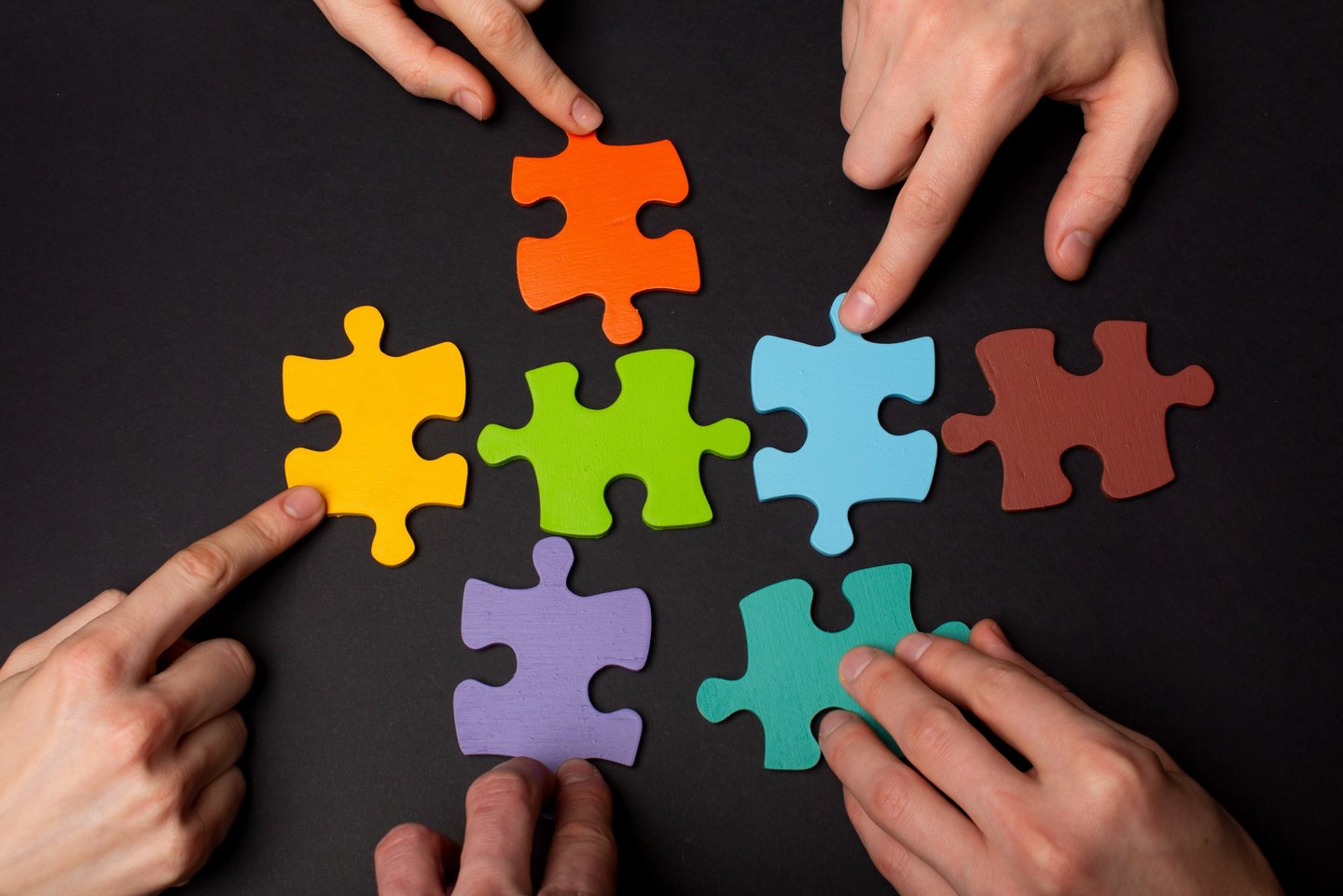 Teamwork is like a jigsaw puzzle
