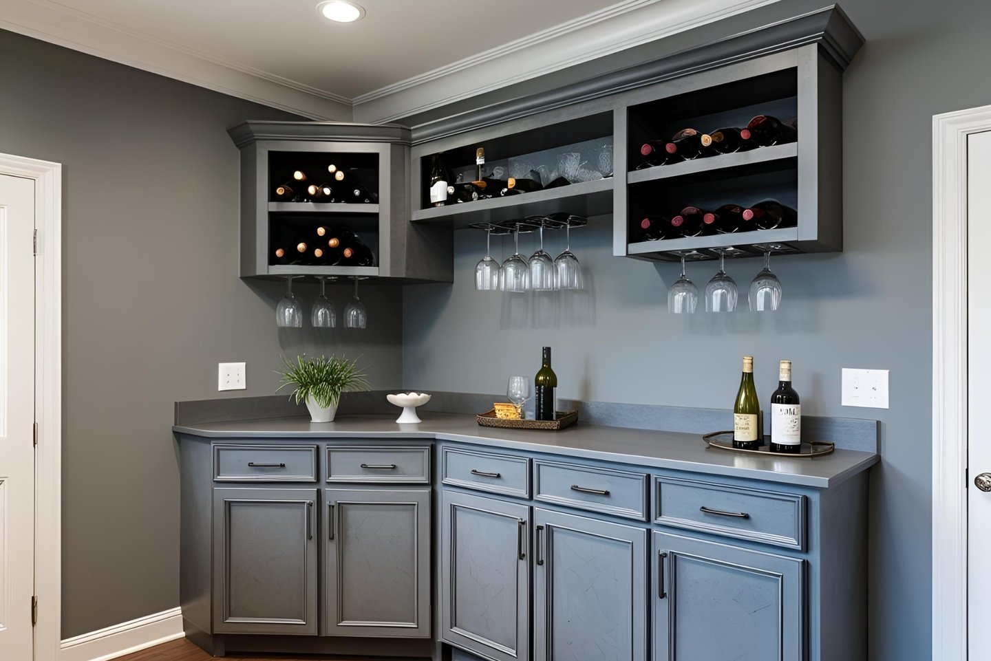 Simple Corner Bar for Living Room