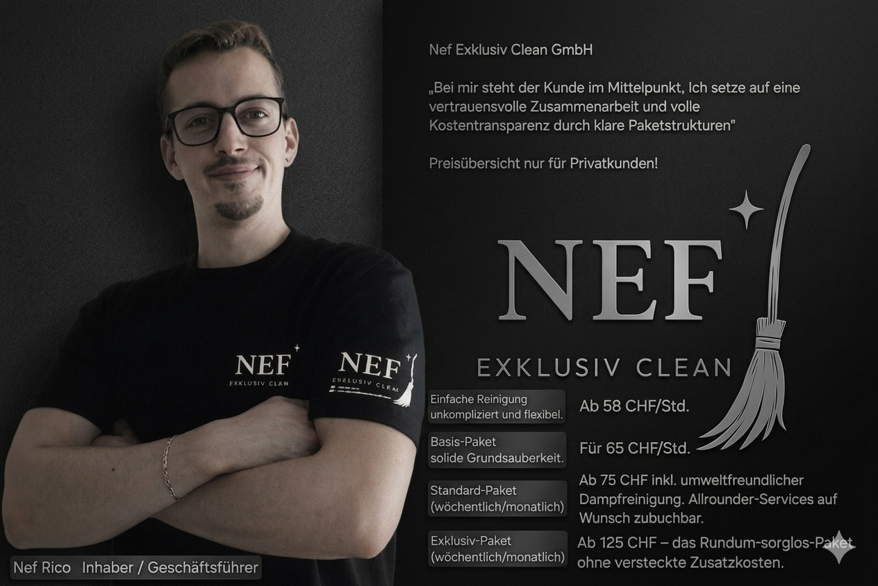 Nef Exklusiv Clean GmbH Nef Rico Inhaber / Geschäftsführer