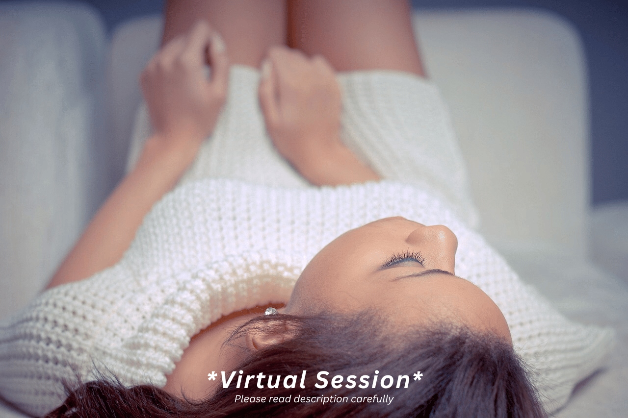 woman laying down in her home