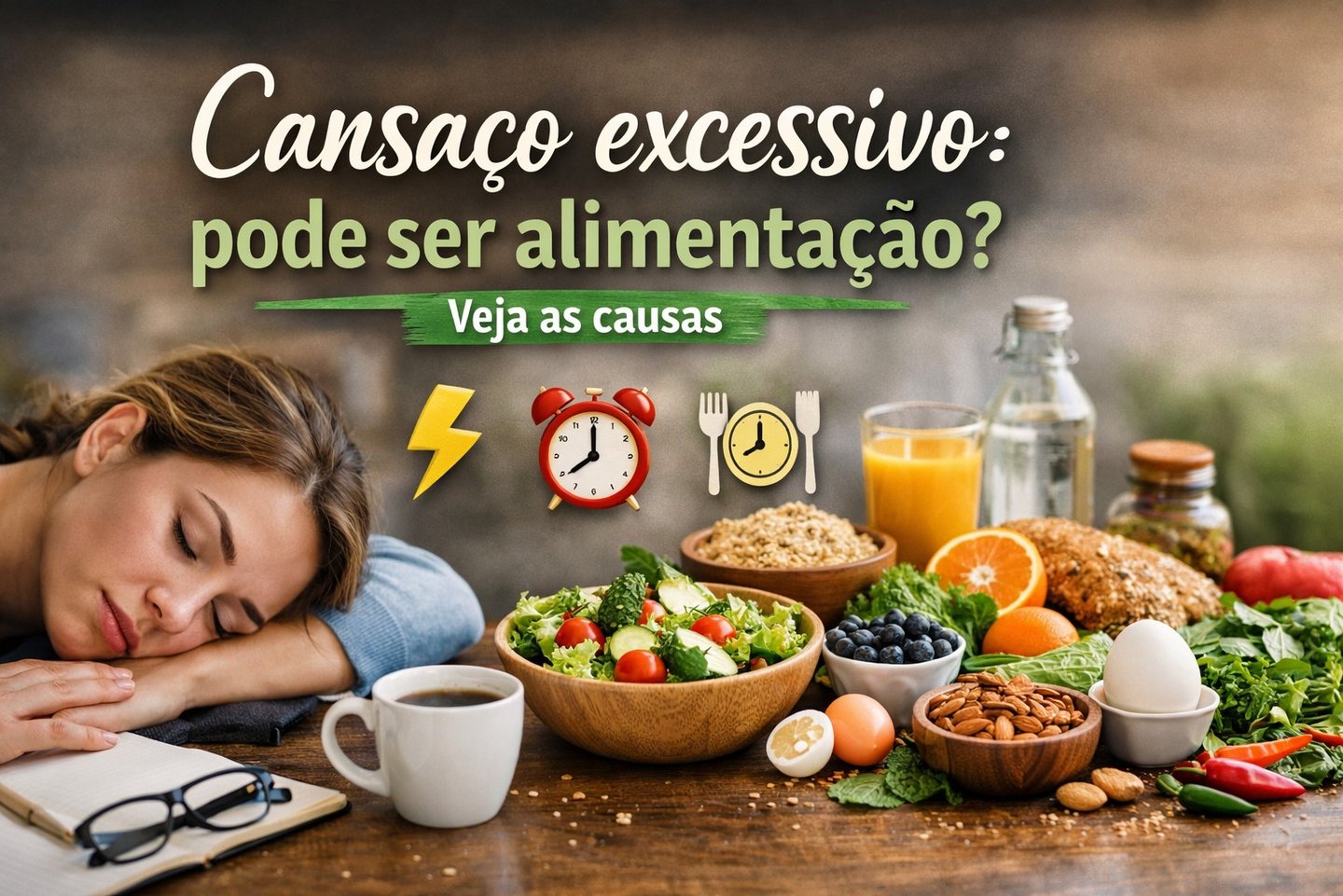 Cansaço excessivo e alimentação saudável