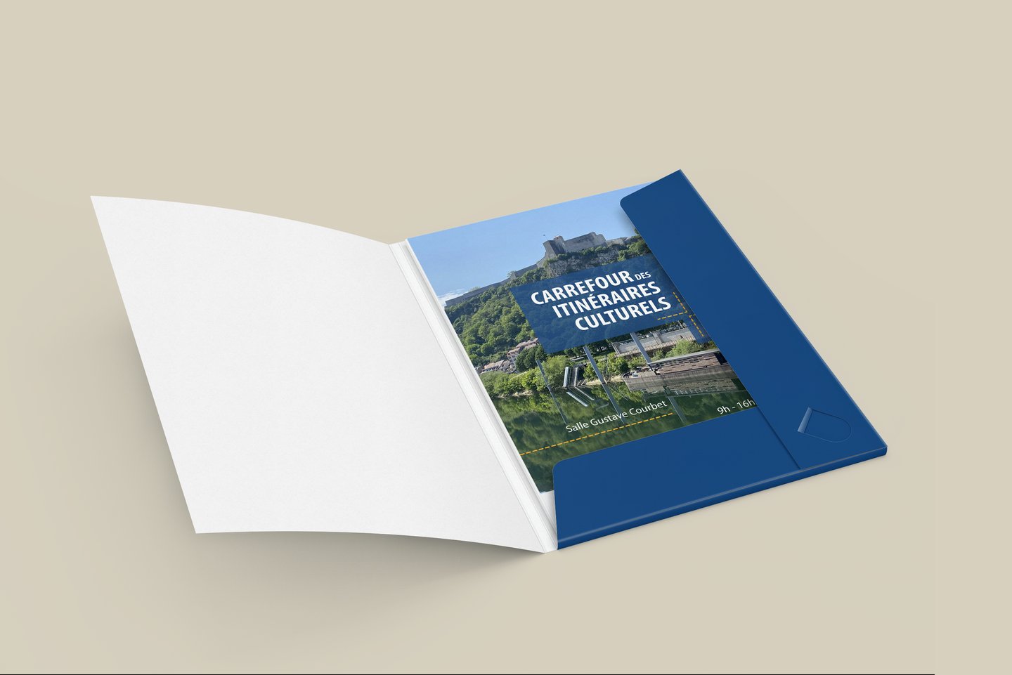 Création de pochette porte documents et affiche événement